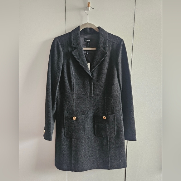 NWT Me+Em Day to Evening Mini Dress Black Size 8 - Picture 2 of 5